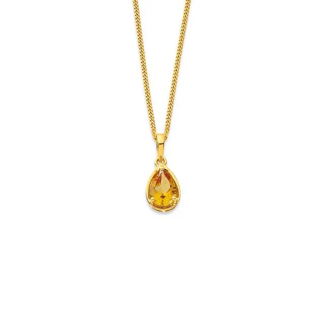 9ct Citrine Pendant