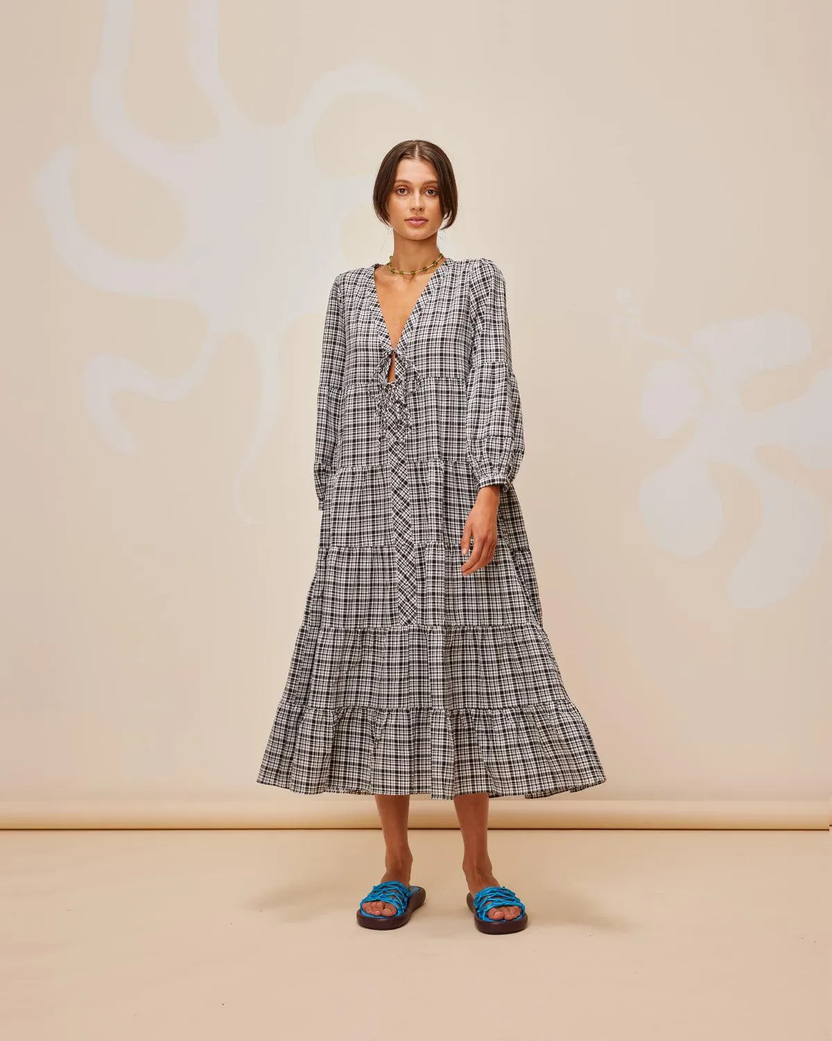 Wren tiered maxi dress