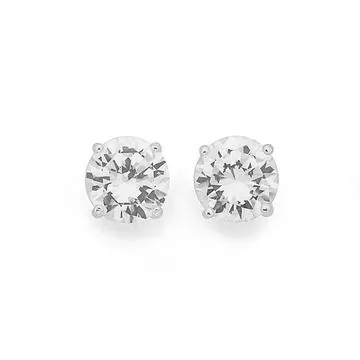 Sterling Silver Cubic Zirconia Studs