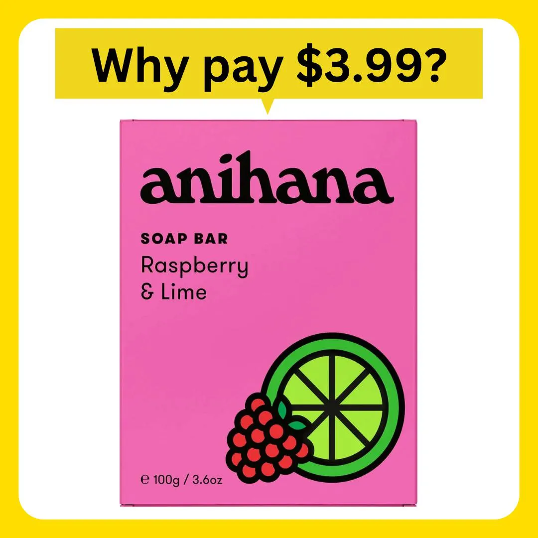 Anihana Soap Raspberry & Lime 100g