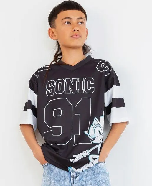 Kids' Short Sleeve Licensed Sonic Mesh Tee
