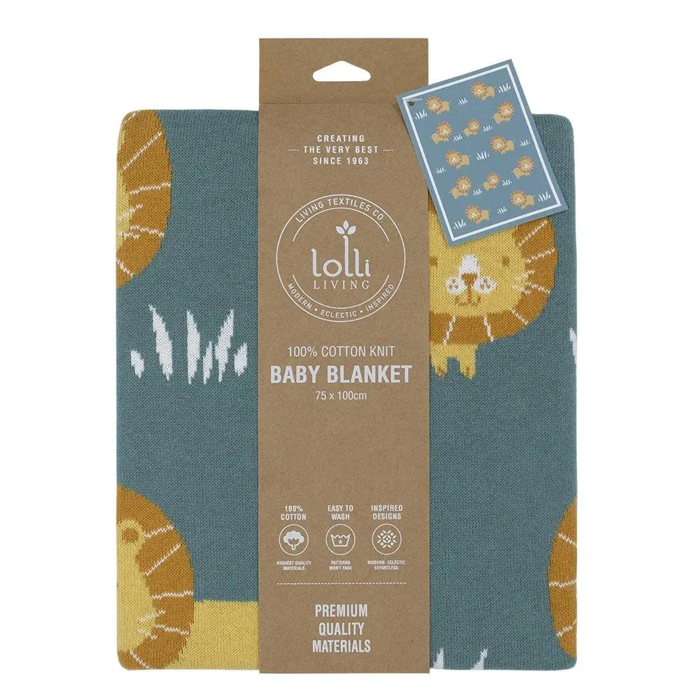 Lolli Living Day at the Zoo Pram Blanket