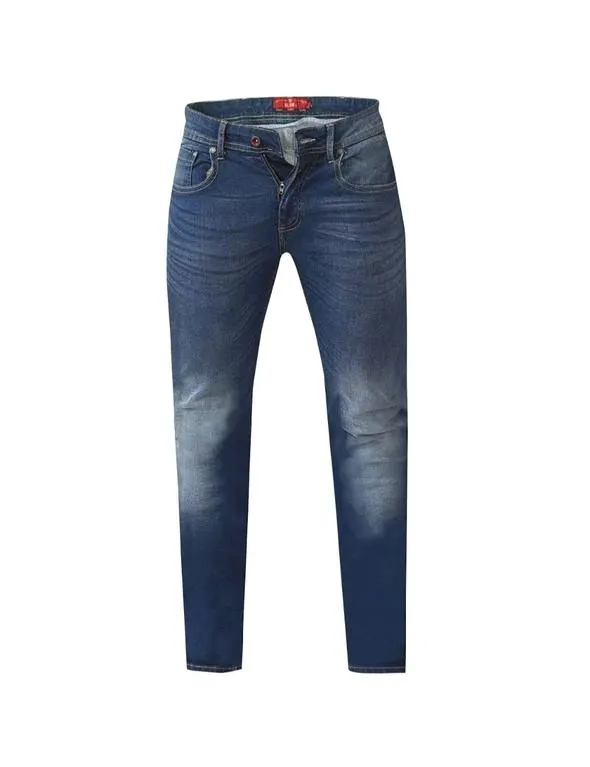 Duke Mens Ambrose King Size Tapered Fit Stretch Jeans