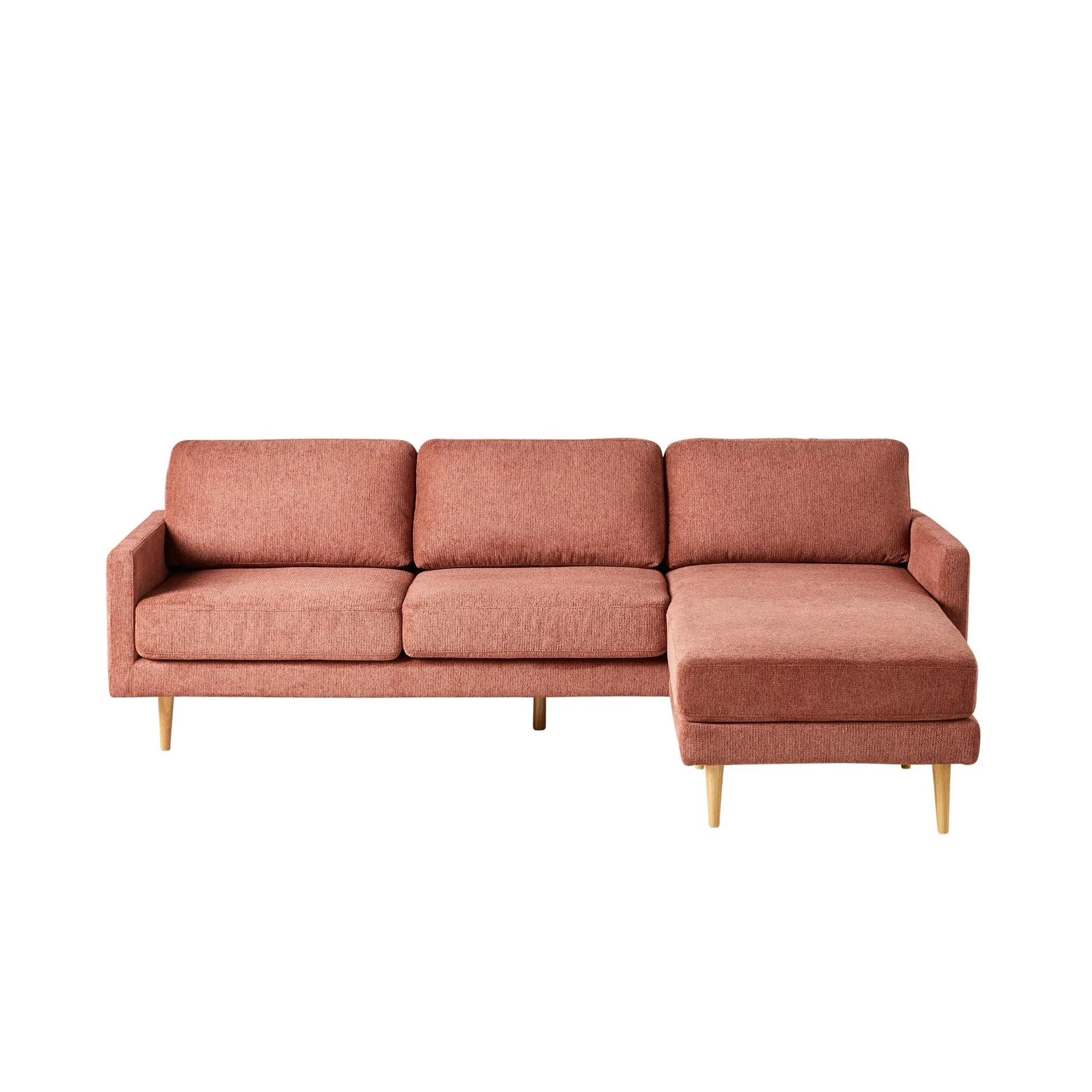 Boden 3 Seater Sofa with Reversible Chaise Russet