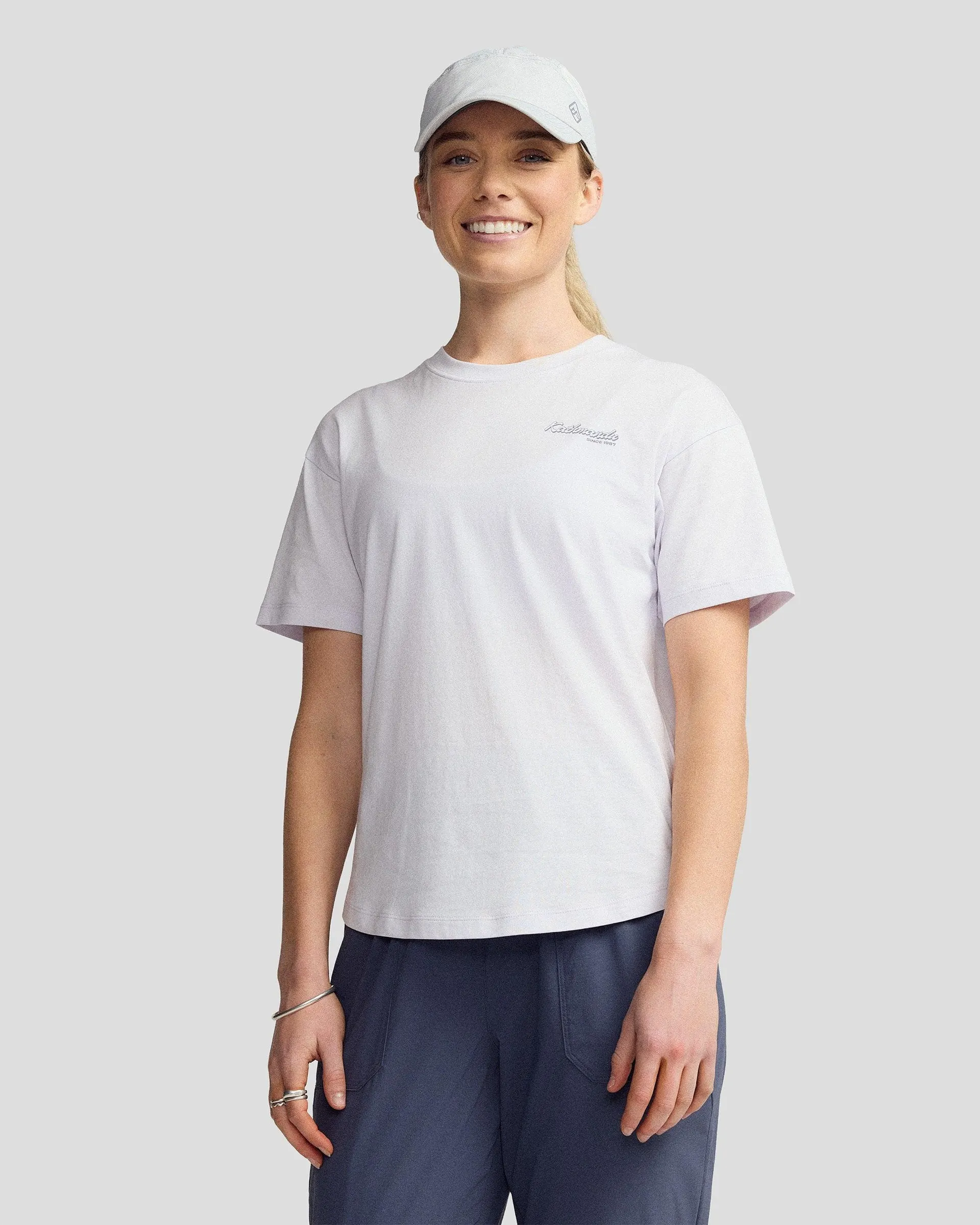 Women’s River Organic Cotton T-shirt - Bright Lilac