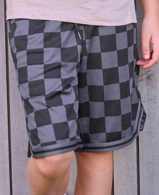 Kids' Sporty Mesh Self Check Short