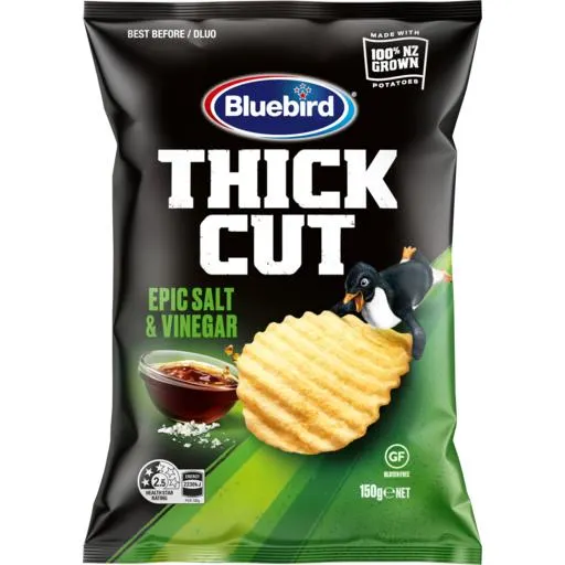 Bluebird Potato Chips Thick Cut Epic Salt & Vinegar