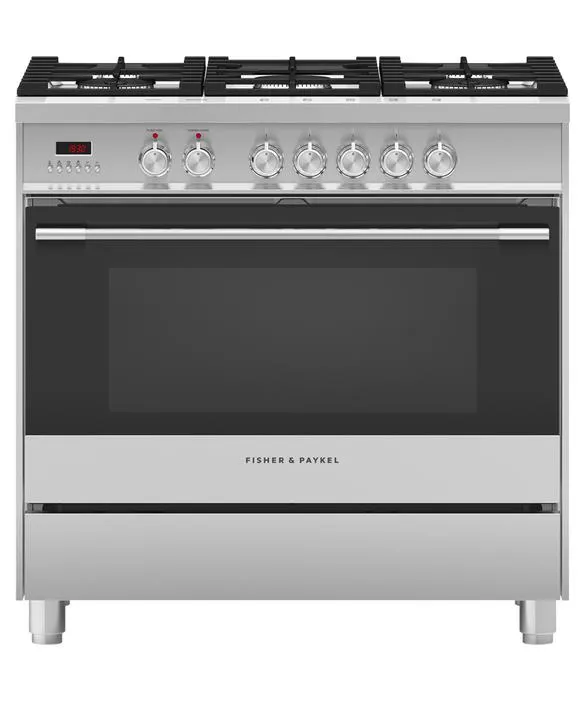 Freestanding Cooker, Dual Fuel, 90cm, 5 Burners