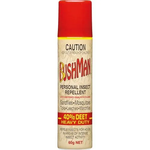 Bushman Heavy Duty Aerosol 40% Deet 60g