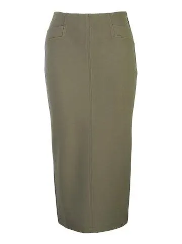 Women's Ponte Skirt in Khaki