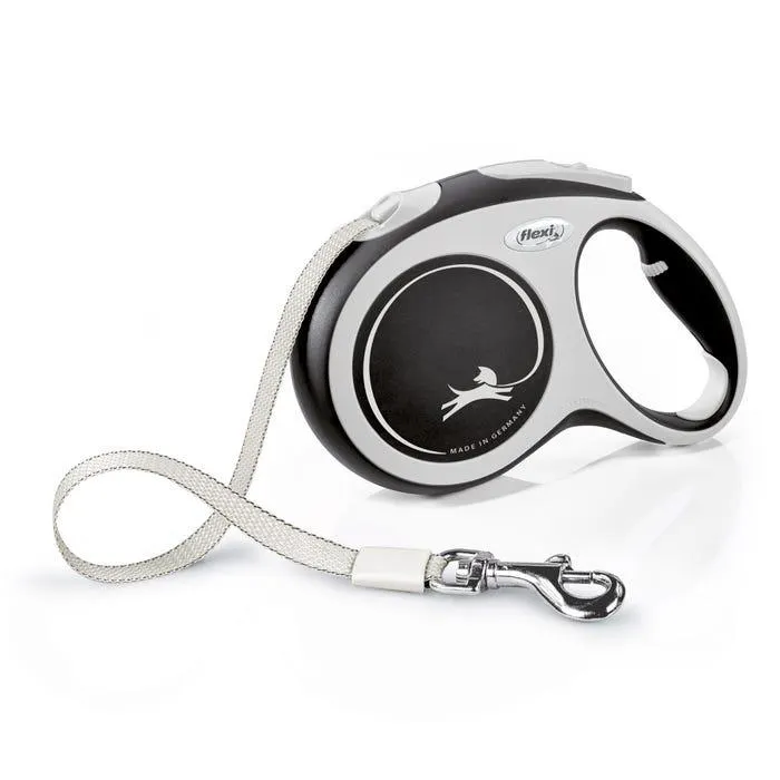 Flexi Comfort Tape Lead Grey/black 5m Large