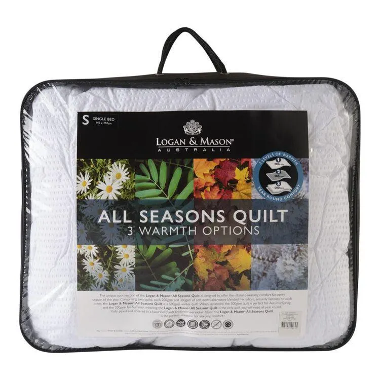 Logan & Mason All Seasons Quilt White