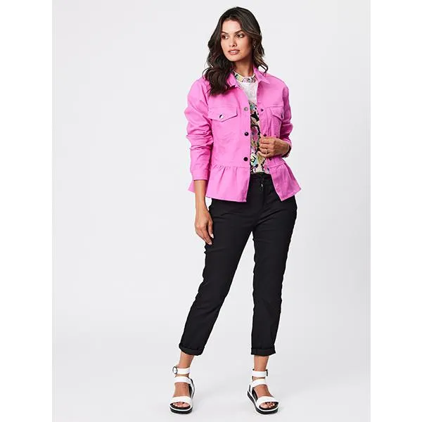 Sorrento Knit Drill Jacket Hot Pink