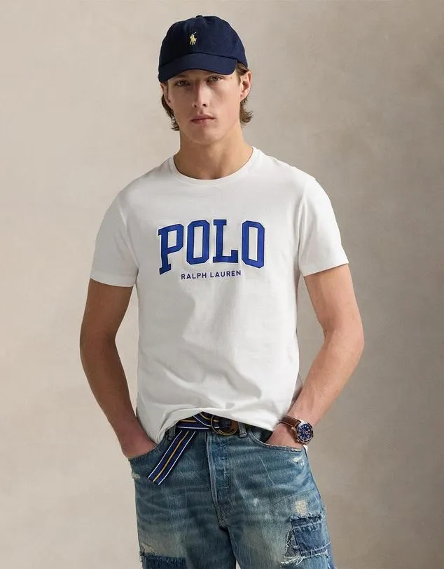 Custom Slim Fit Logo Jersey T-Shirt