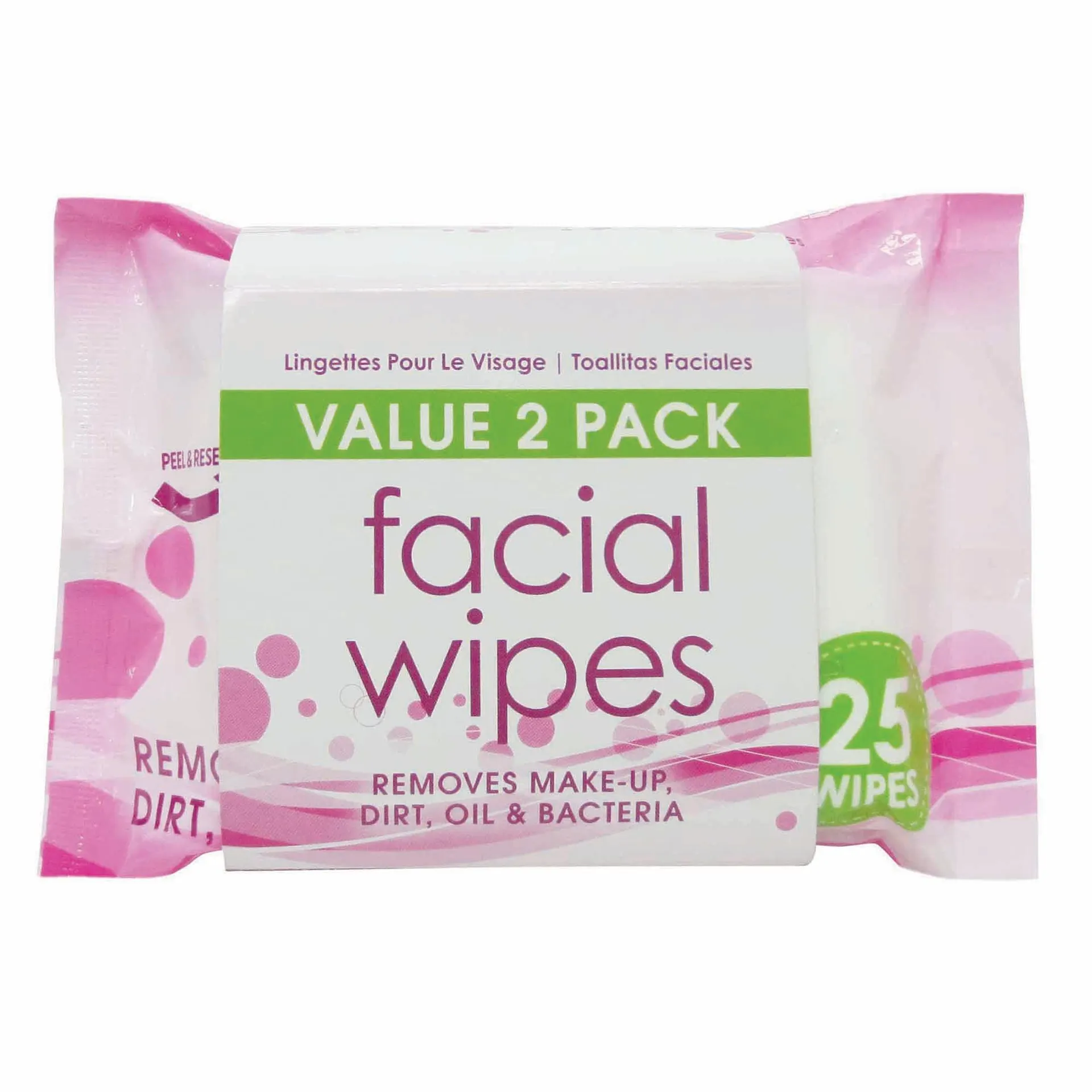 Facial Wipes 25 Wipes 2pk