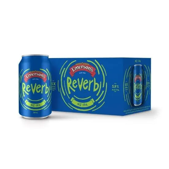 Emerson's Pioneer Range Reverb NZ IPA Cans 6x330ml