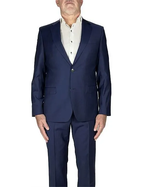 Two Button Single Breasted Window Pane Check Suit