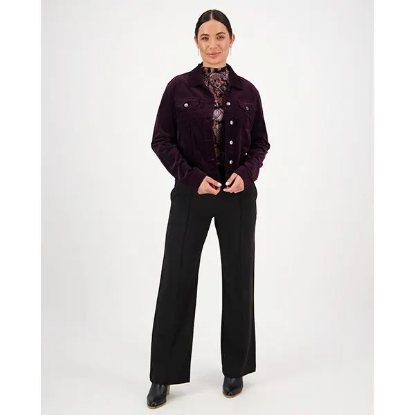 Pinwale Cord Denim Jacket Mulberry