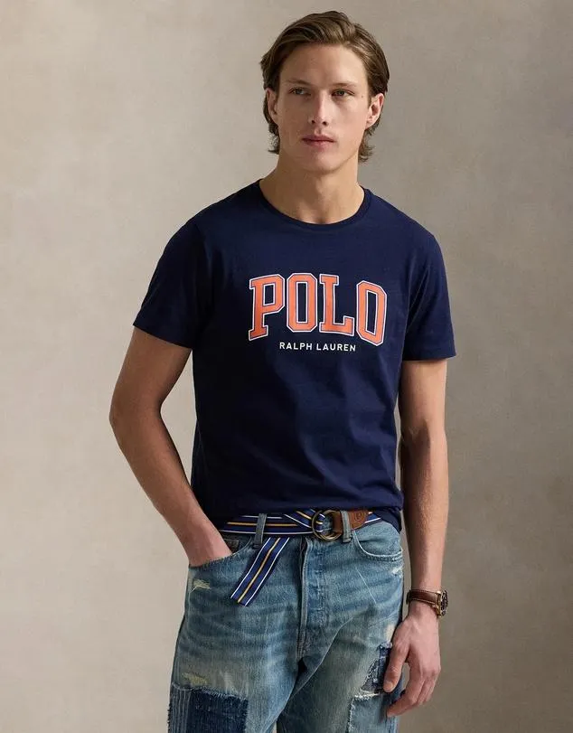 Custom Slim Fit Logo Jersey T-Shirt