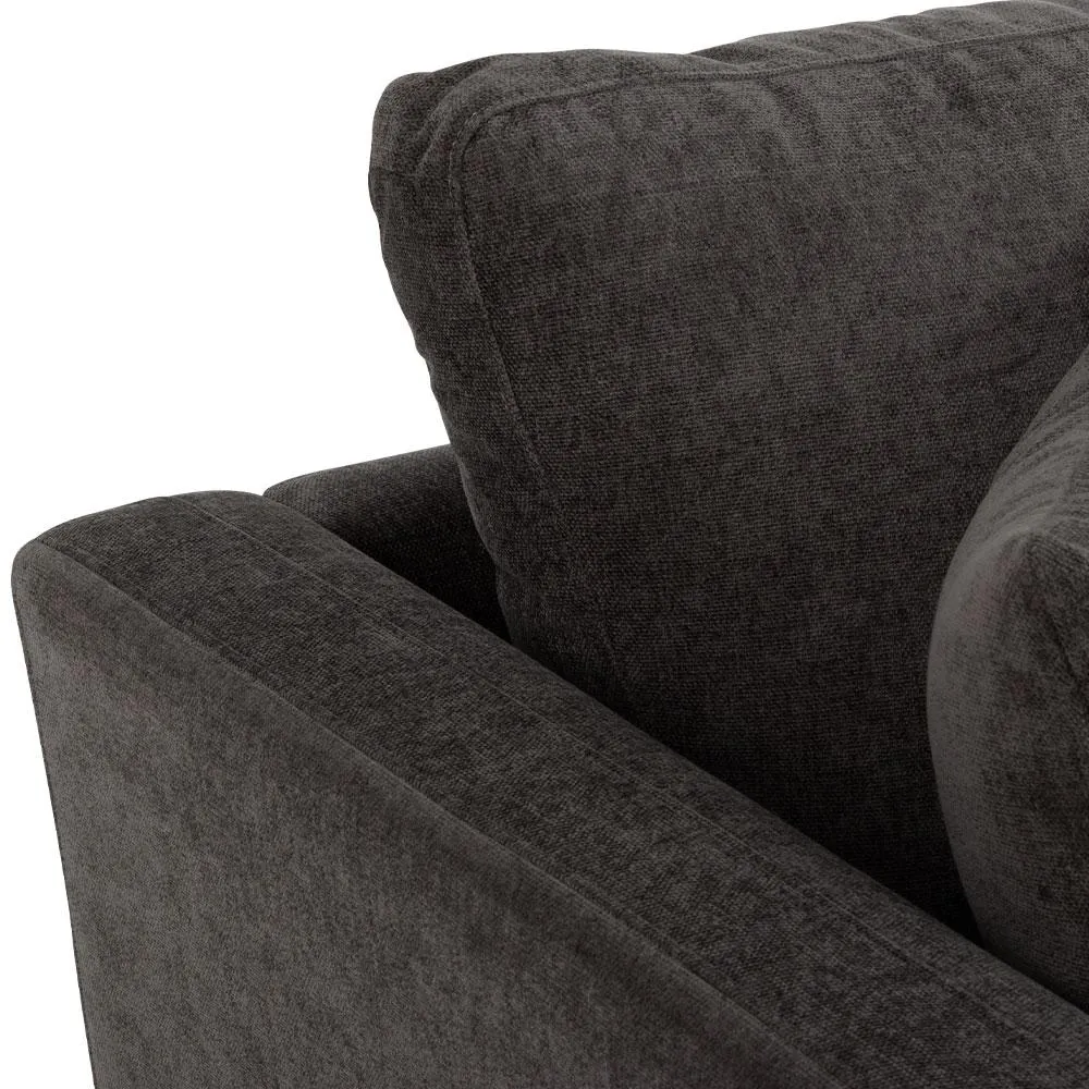 Elsa Right Hand Facing Chaise Sofa, Licorice