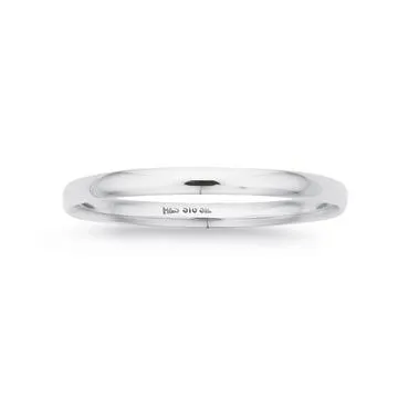 Sterling Silver 4mm x 38mm Solid Golf Bangle
