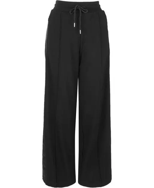 Women's Satin Stripe Wide Leg Trouser