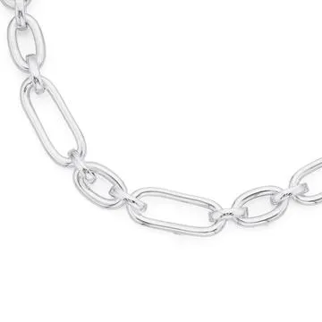 Sterling Silver Cable Necklet 50cm