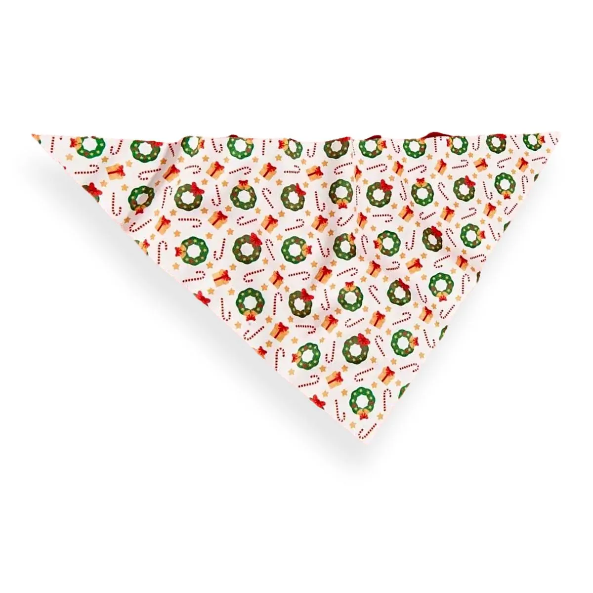 Bark & Bone Christmas Wreath Dog Unhemmed Bandana 58cm