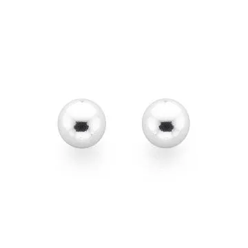 Sterling Silver 4mm Ball Studs