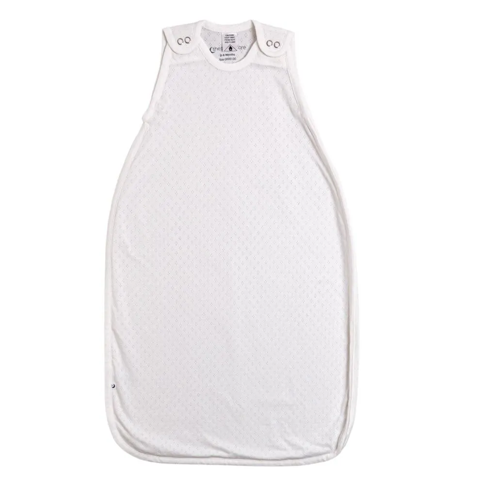 The Sleep Store 0.1 tog Pointelle Side Zip Summer Sleeping Bag