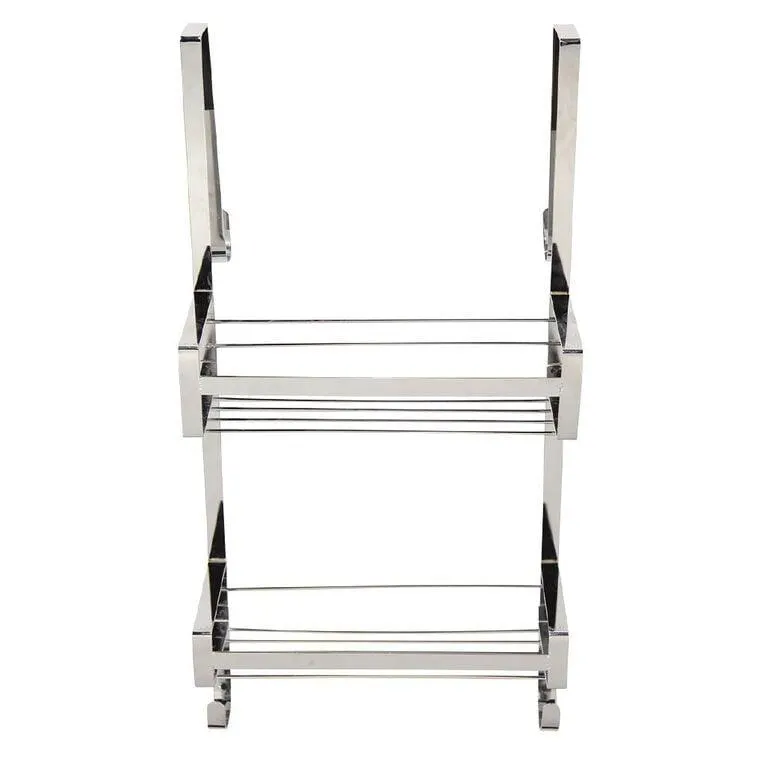 Living & Co Over the Door Bathroom Caddy Silver One Size