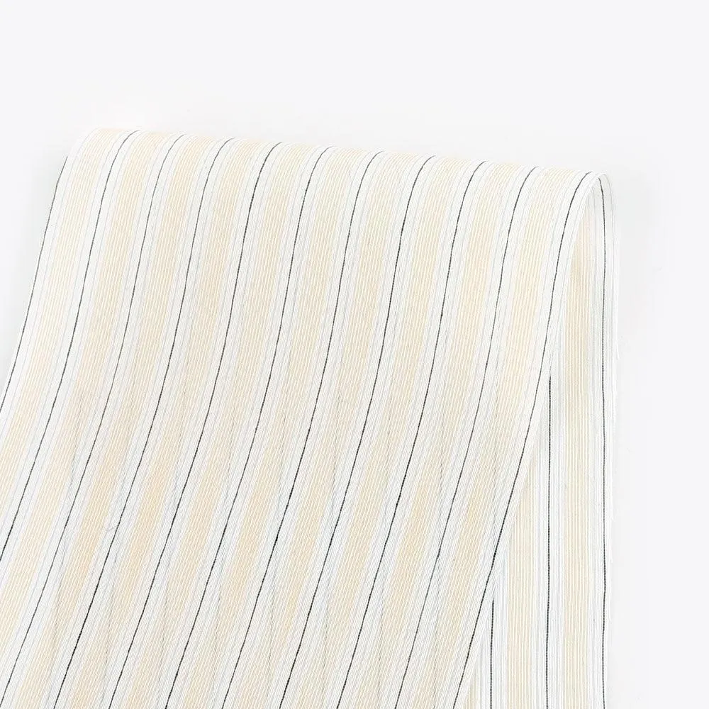 Sandwich Stripe Cotton / Silk - Yellow