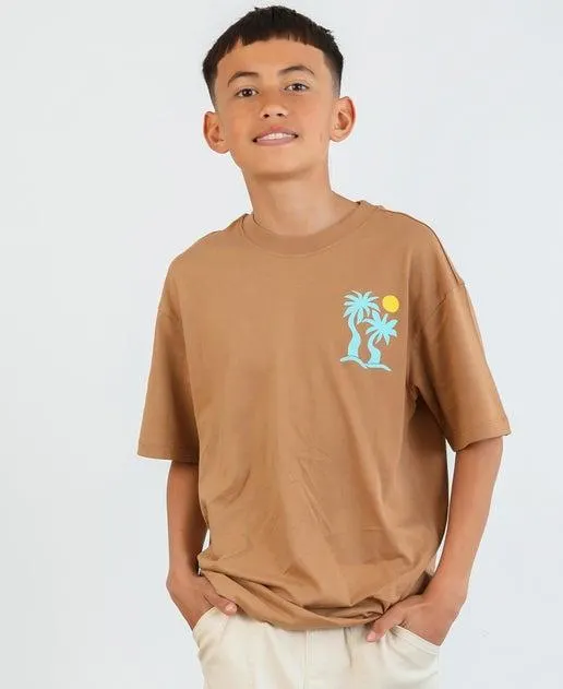 Kids' Short Sleeve Front & Back Print Tee