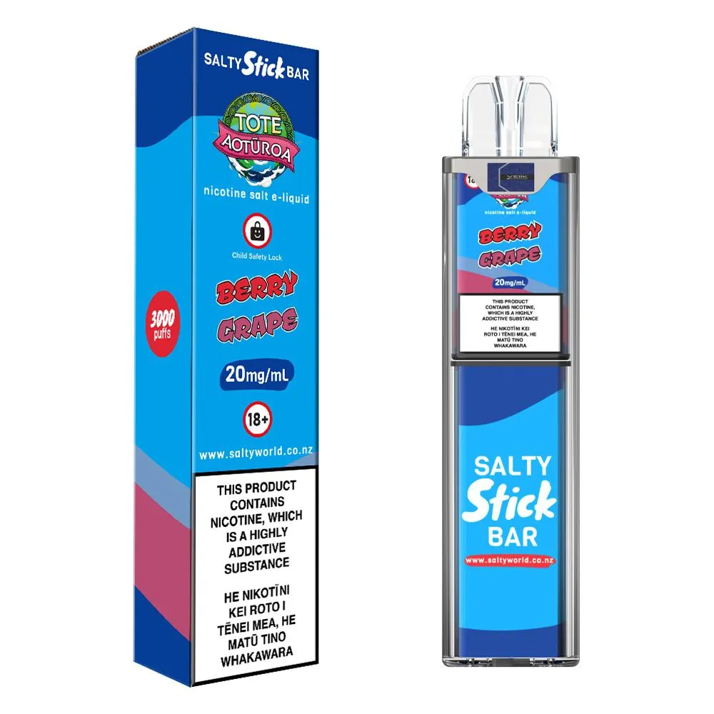 Salty Stick Bar Berry Grape Disposable Vape