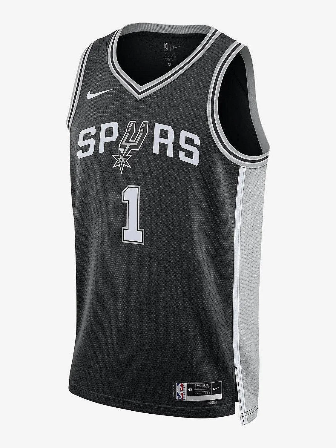 NBA San Antonio Spurs Victor Wembanyama #1 Icon Edition Swingman Jersey