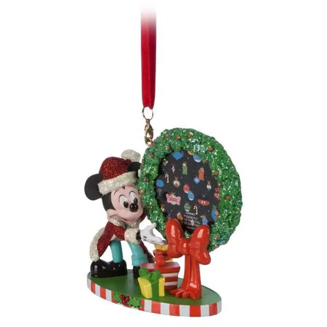Mickey Mouse Wreath Festive Hanging Ornament
