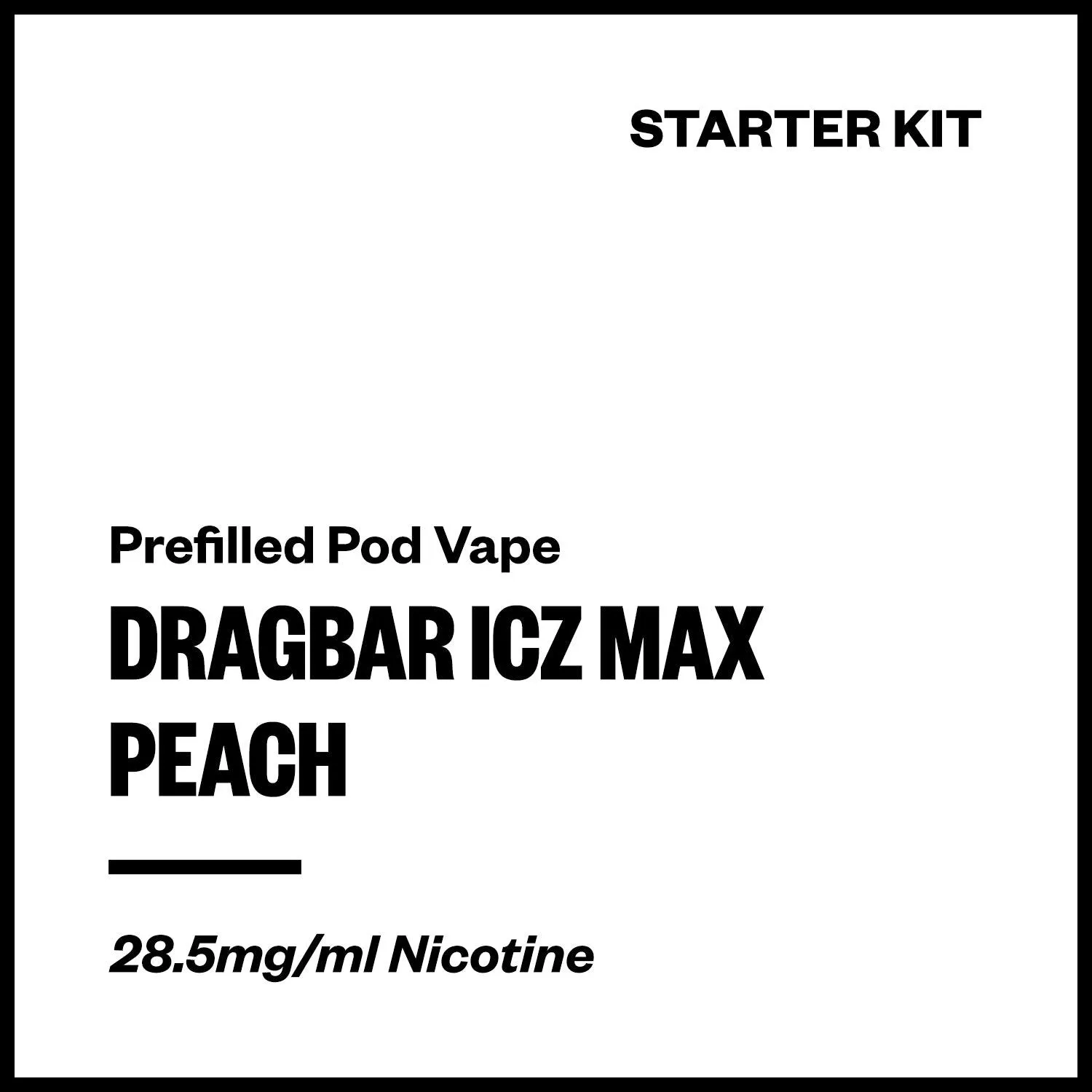 Dragbar ICZ Max - Peach (Starter Kit)