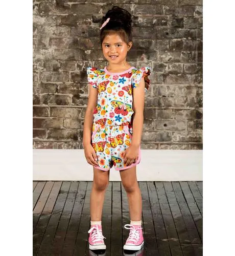 Rock Your Kid Butterflies Romper