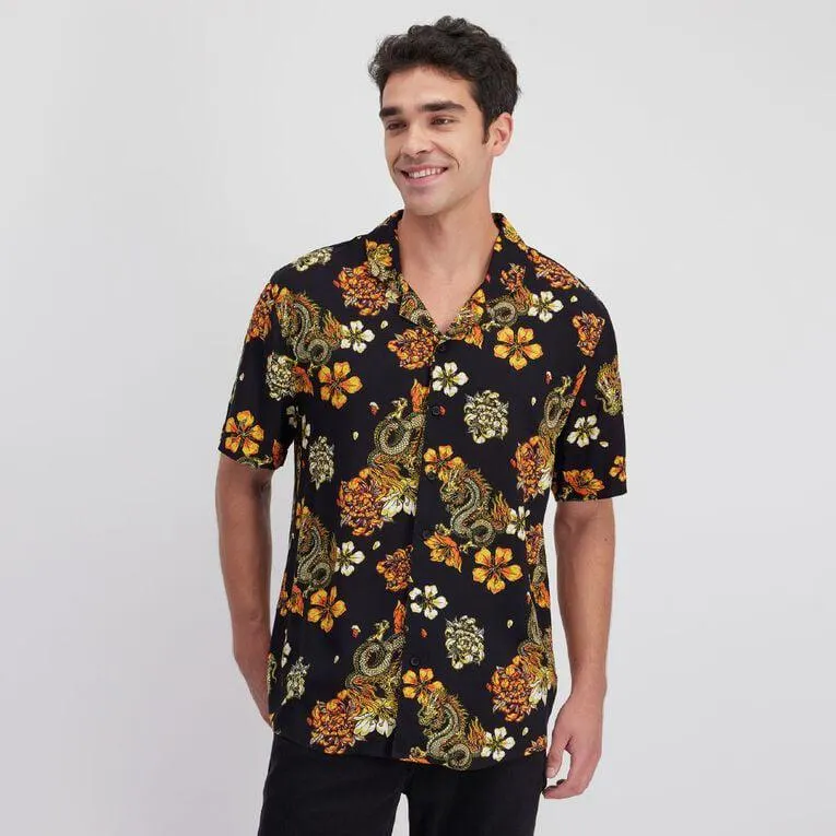 Garage Men's Short Sleeve Viscose Shirt