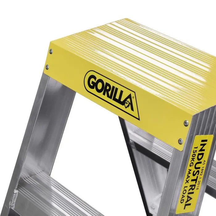 Gorilla 150kg 3 Step Double Sided Ladder
