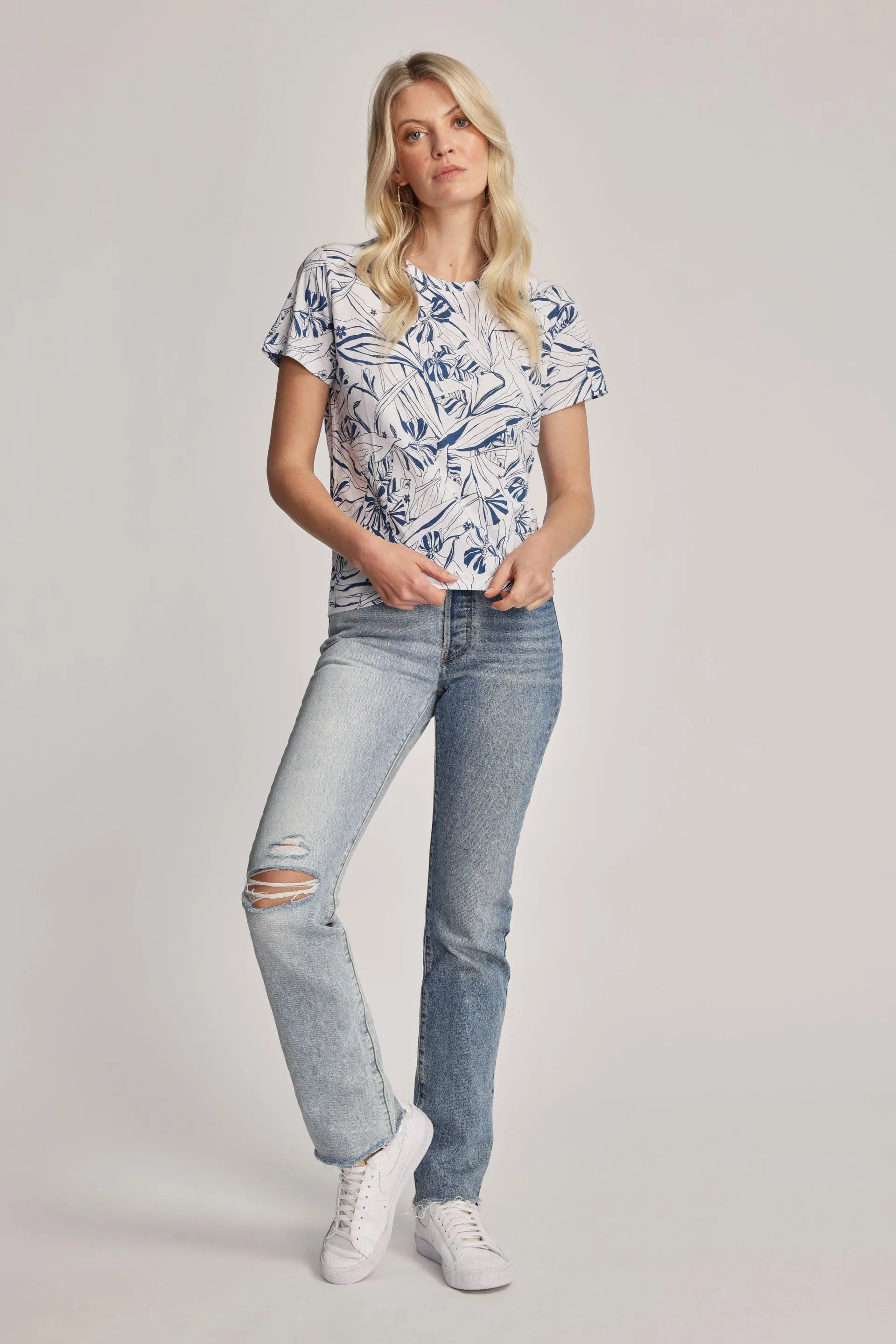 Skyler Organic Cotton Printed Tee