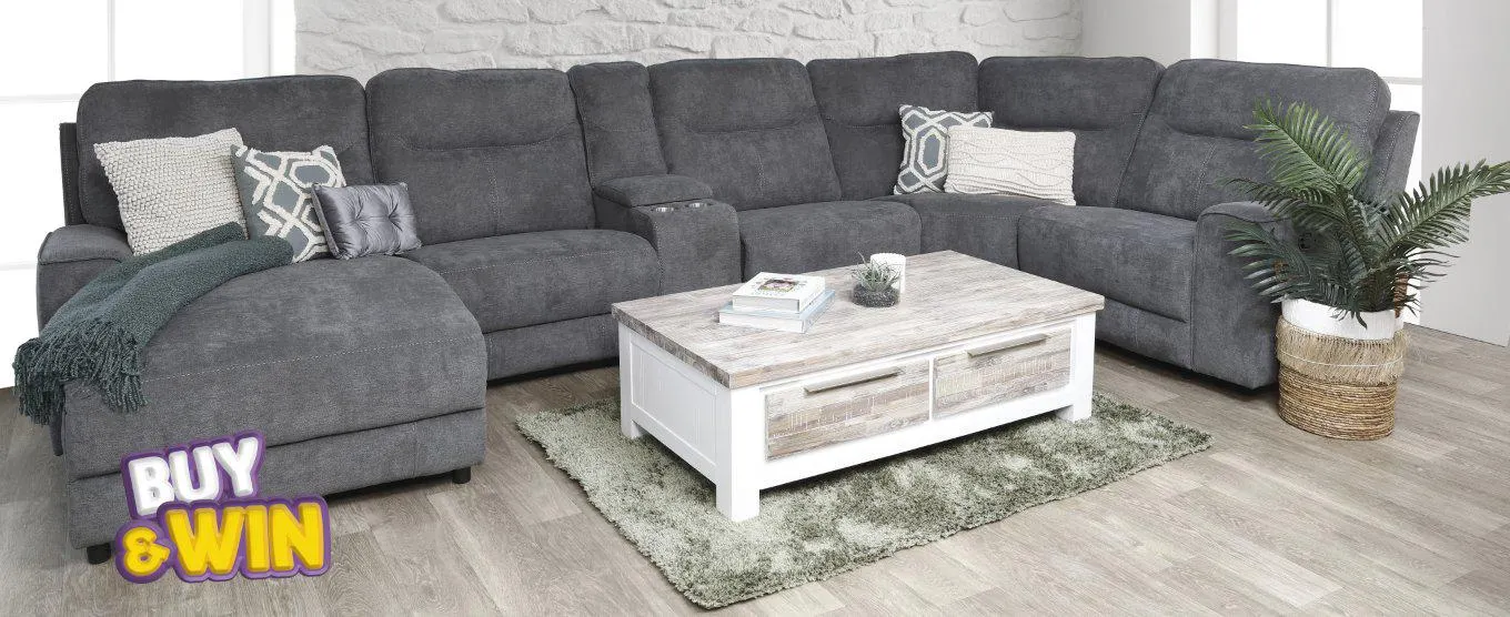 Senator Corner Suite LHF - Gunmetal Grey