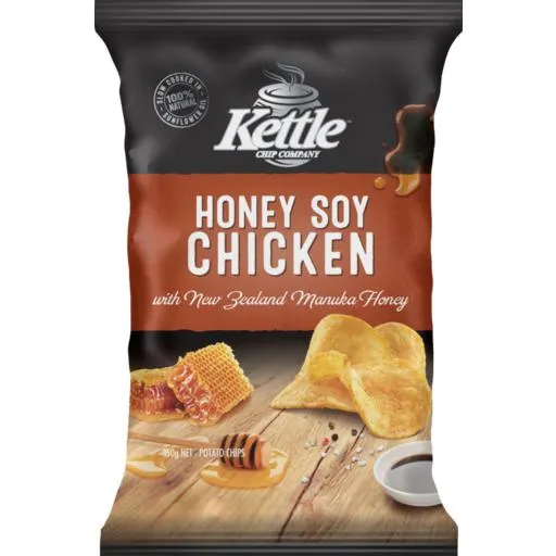 Kettle Chip Company Potato Chips Honey Soy Chicken 150g