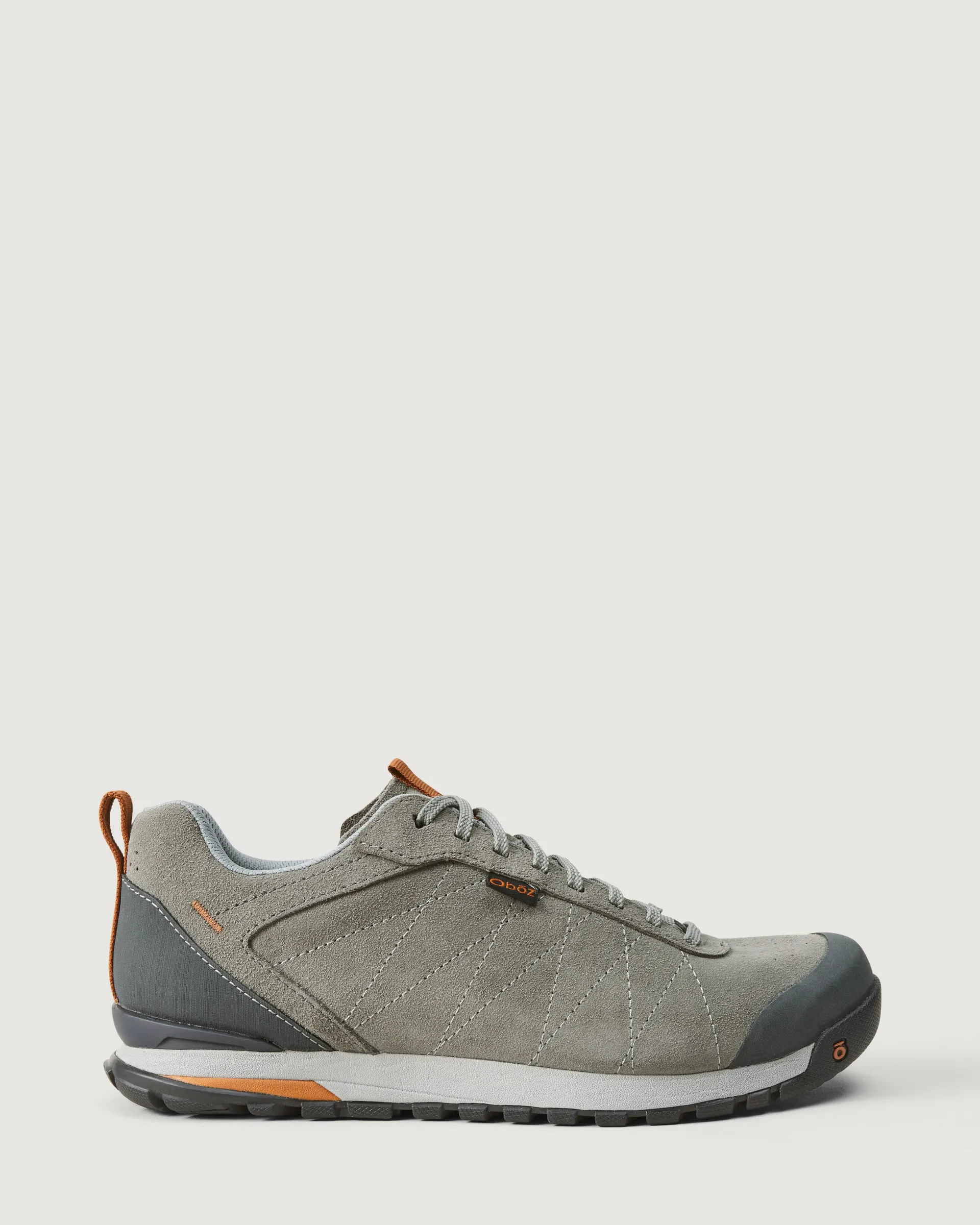 Men's Oboz Bozeman Low Leather Shoes - Charcoal