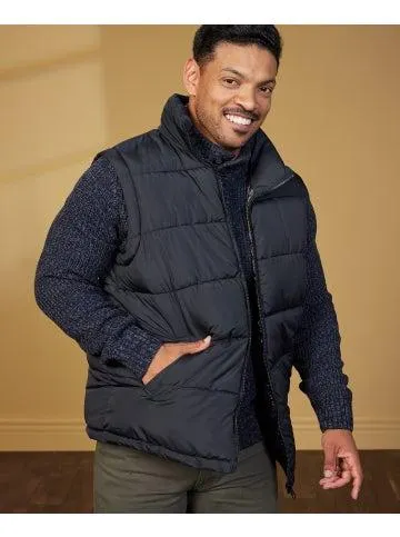 Men's Puffer Vest in Black