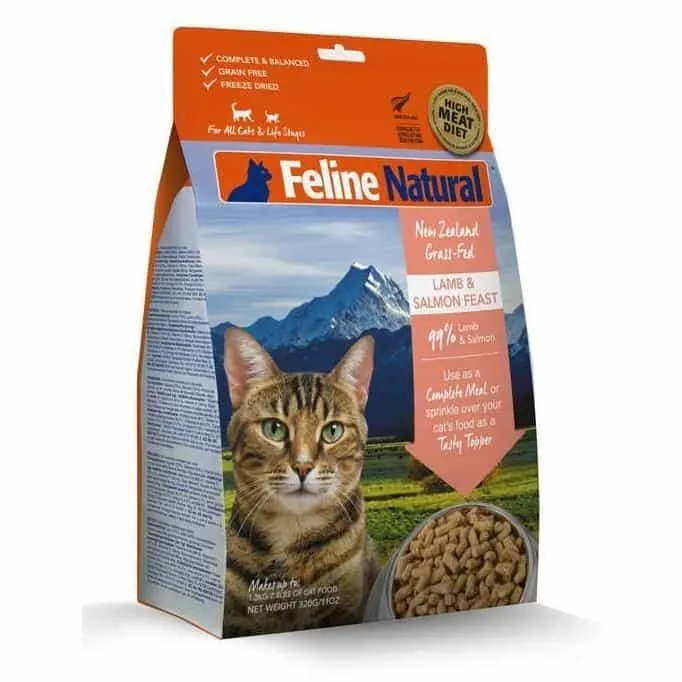 Feline Natural Lamb & Salmon Freeze Dried Dry Cat Food