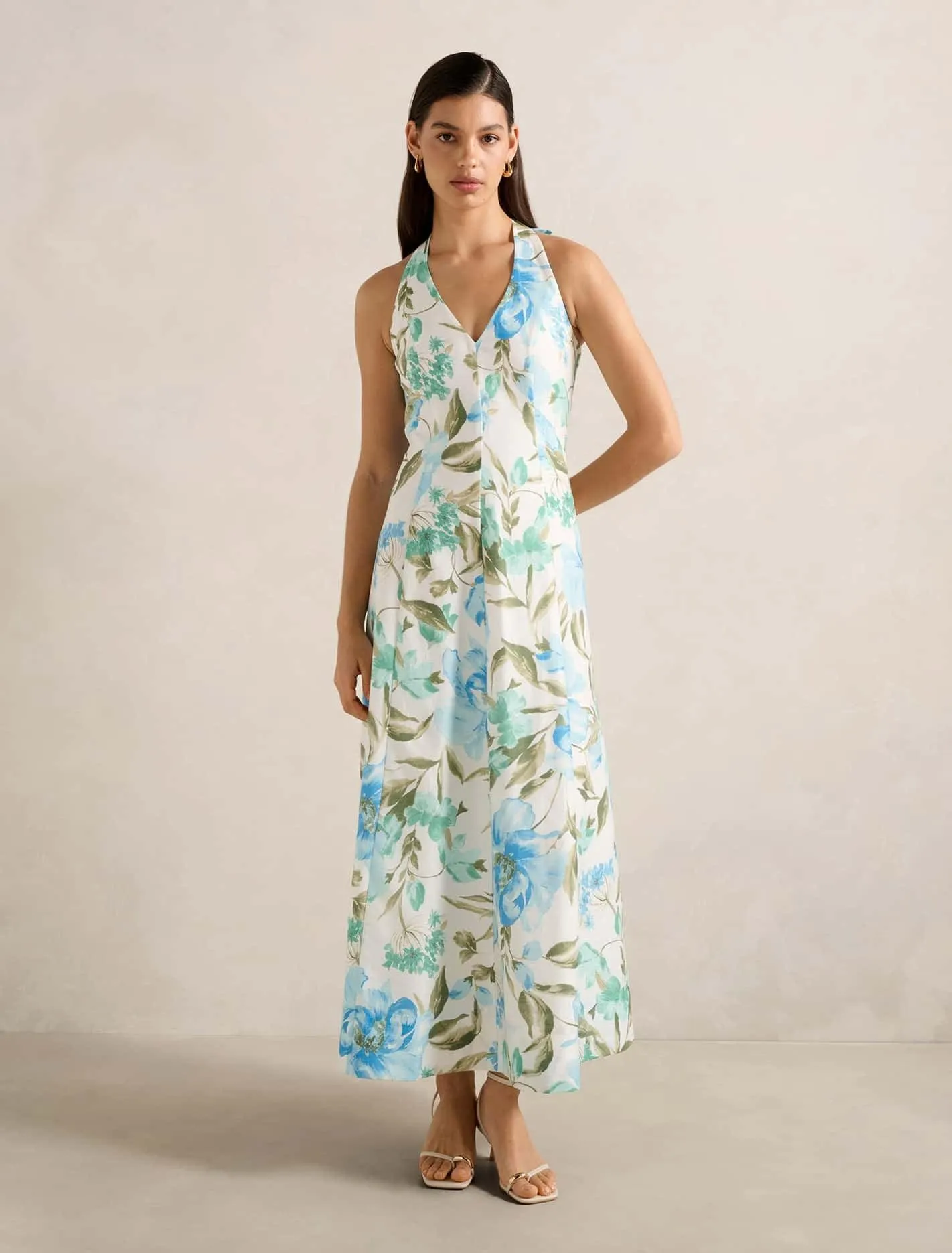 Sallie Halter Bow Midi Dress