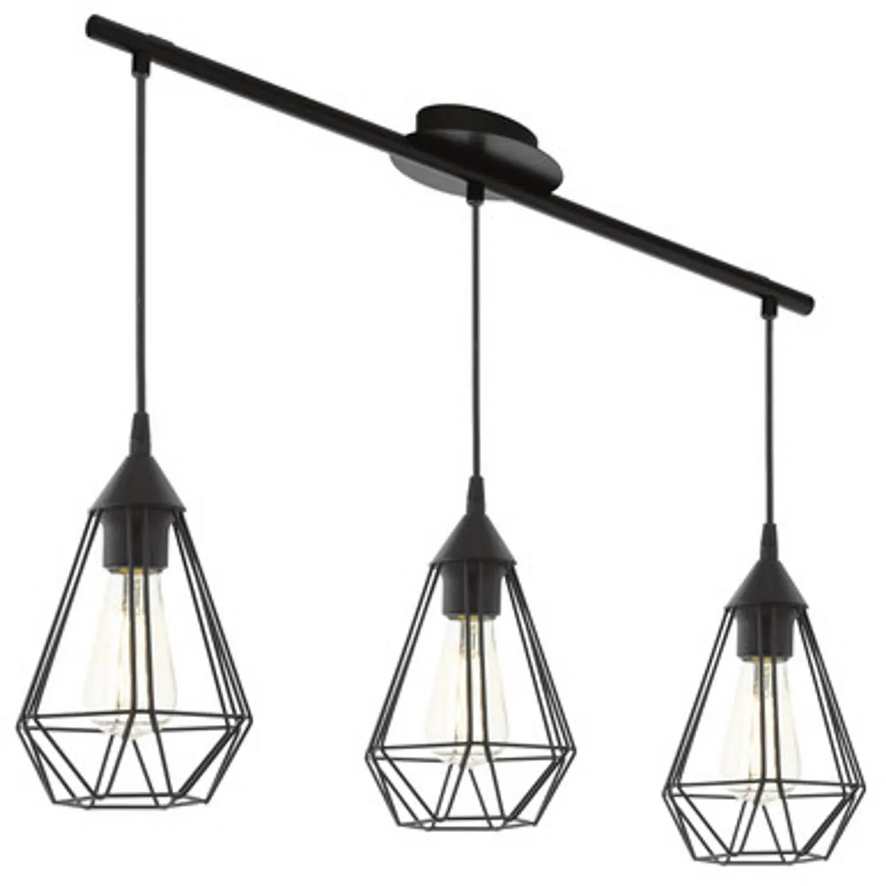 Tarbes 3 Light Pendant Black (94189)