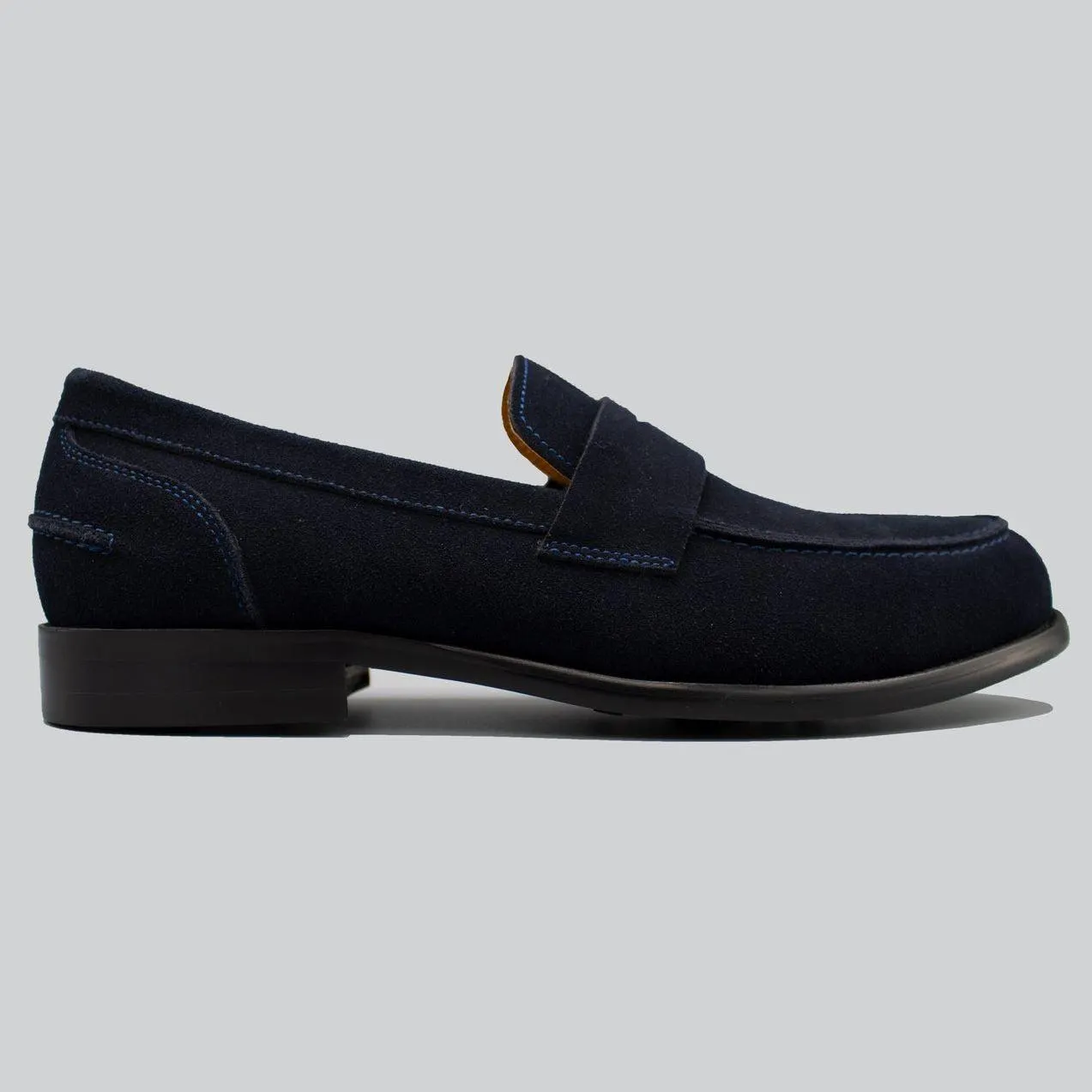 Frederick Penny Loafer | Navy Suede