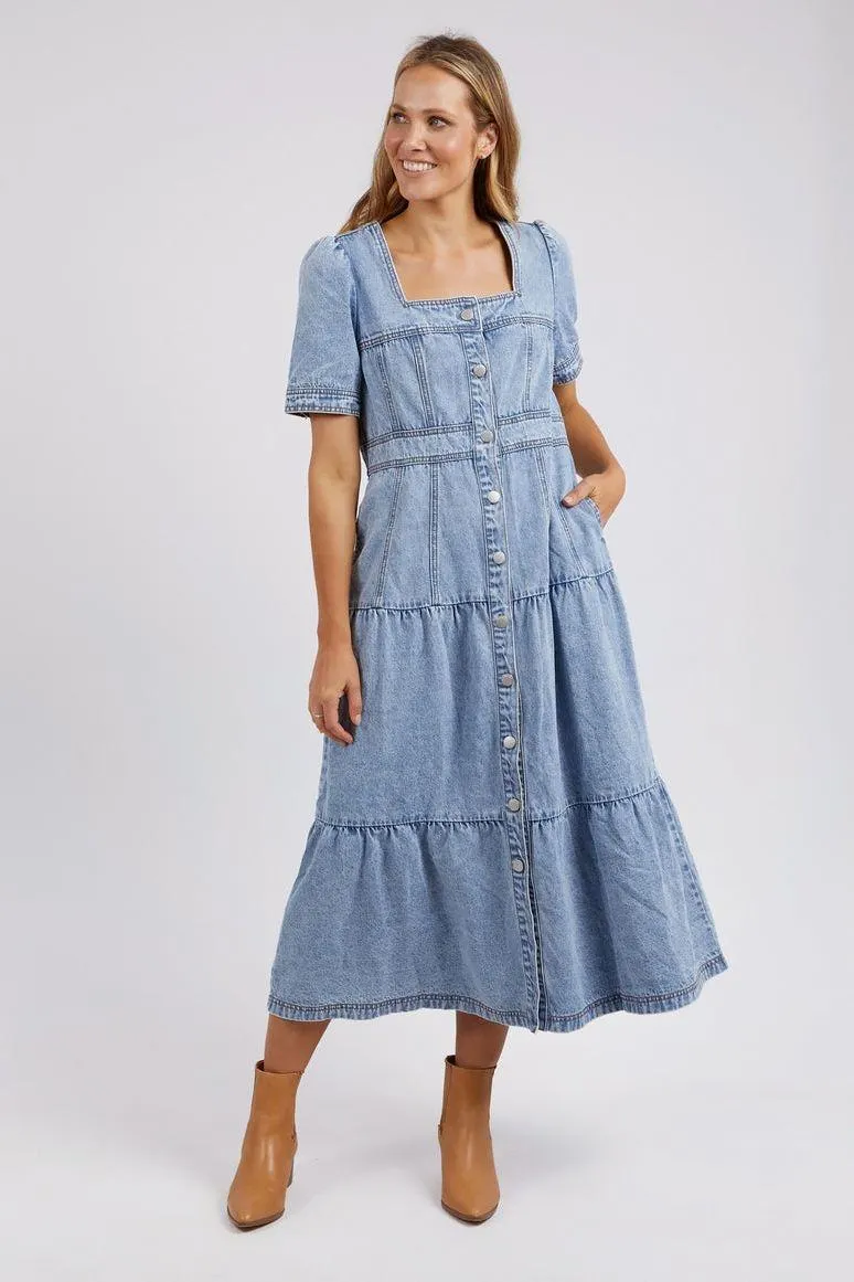 Astrid Denim Dress | Light Blue
